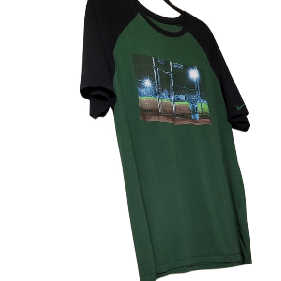 Nike Ringer Tee Size Large Green and Black - Picture 2 of 6
